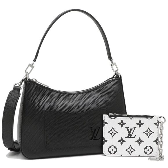 Louis Vuitton Marelle Epi Leather Shoulder Bag Black - Picture 1 of 8